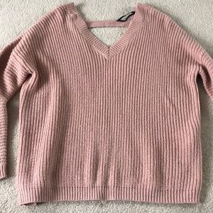 Forever 21 open back sweater